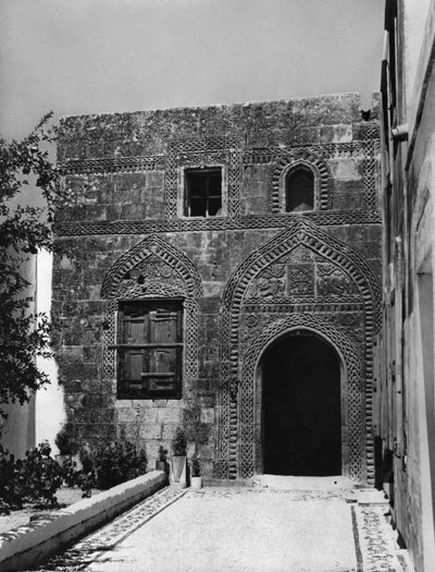 Een oud huis in Lindos, Rhodos door Unbekannt Unbekannt